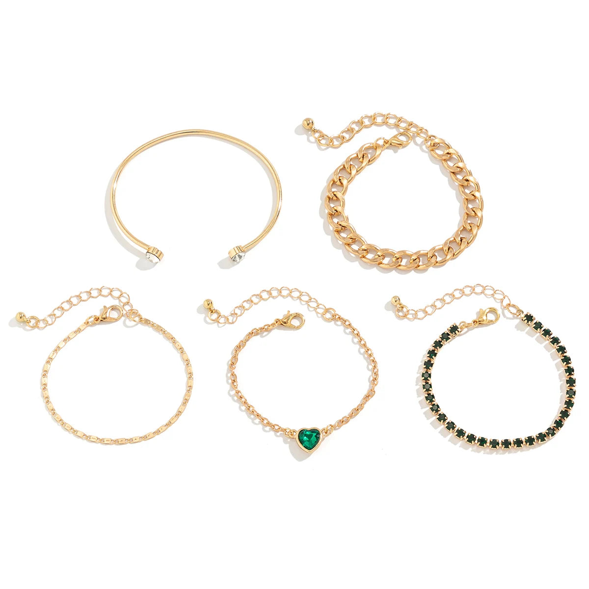 Pulseiras-Jade-5-Peças: Descubra-a-Harmonia-Natural-e-a-Beleza-Atemporal-em-Um-Conjunto-Versatil-e-Elegante Cinco-pulseiras-em-perfeita-união-adornadas-com-pedras-jade-criam-um-visual-único-e-sofisticado-que-se-adapta-a-qualquer-ocasião. Mais-do-que-um-acessório-este-conjunto-é-uma-ode-à-beleza-natural-e-às-propriedades-energiaszereias-e-calmantes-da-jade-promovendo-serenidade-e-equilíbrio-em-seu-dia-a-dia. Combine-as-como-preferir-ou-use-as-individualmente-para-criar-looks-personalizados